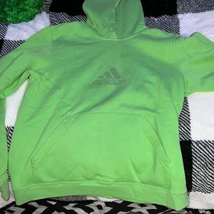 Green pull over hoodie for kids
